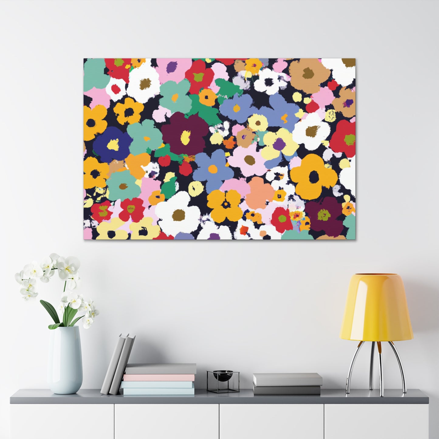 Petal Symphony - Floral Canvas