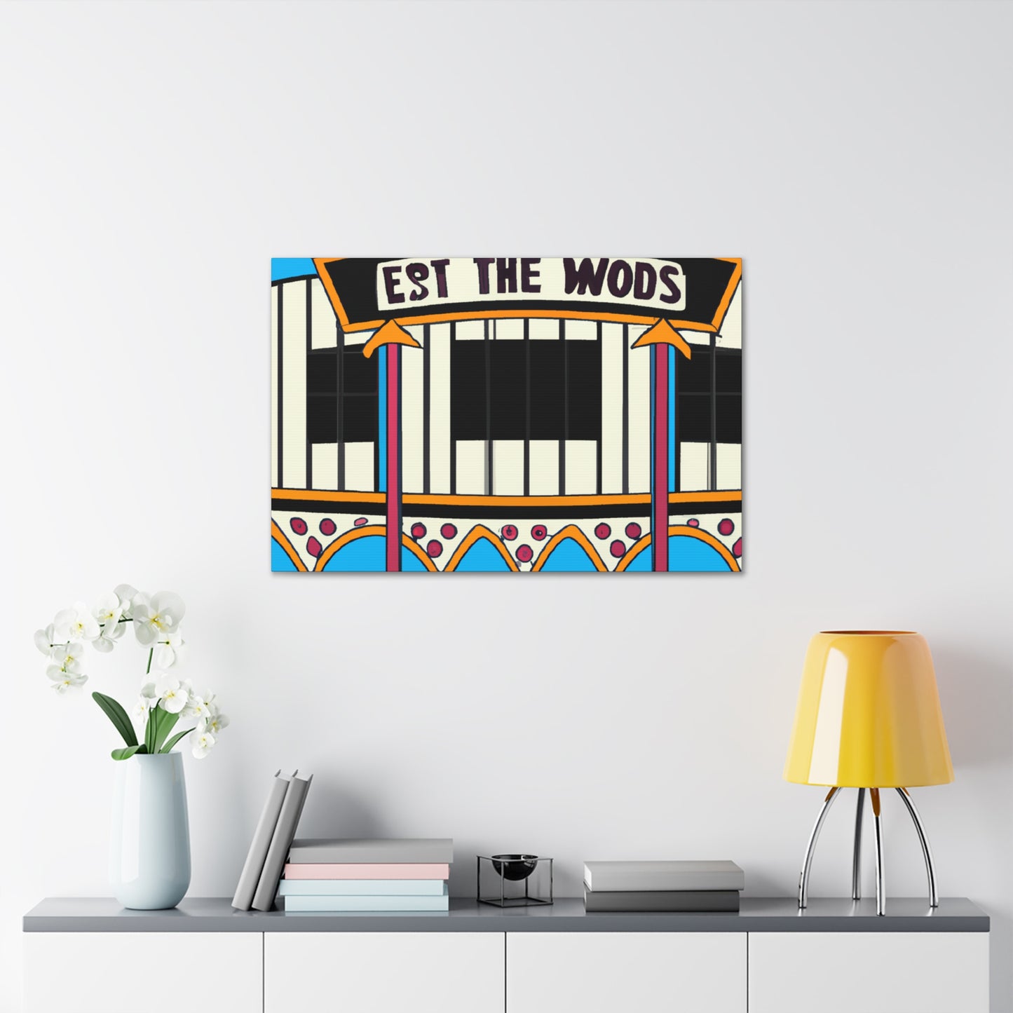 Route 50 Record Shop. - Canvas Pop Art