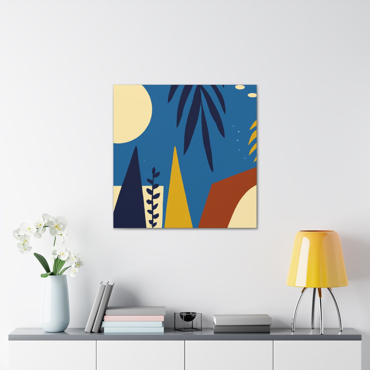 Blue Sky - Midcentury Canvas