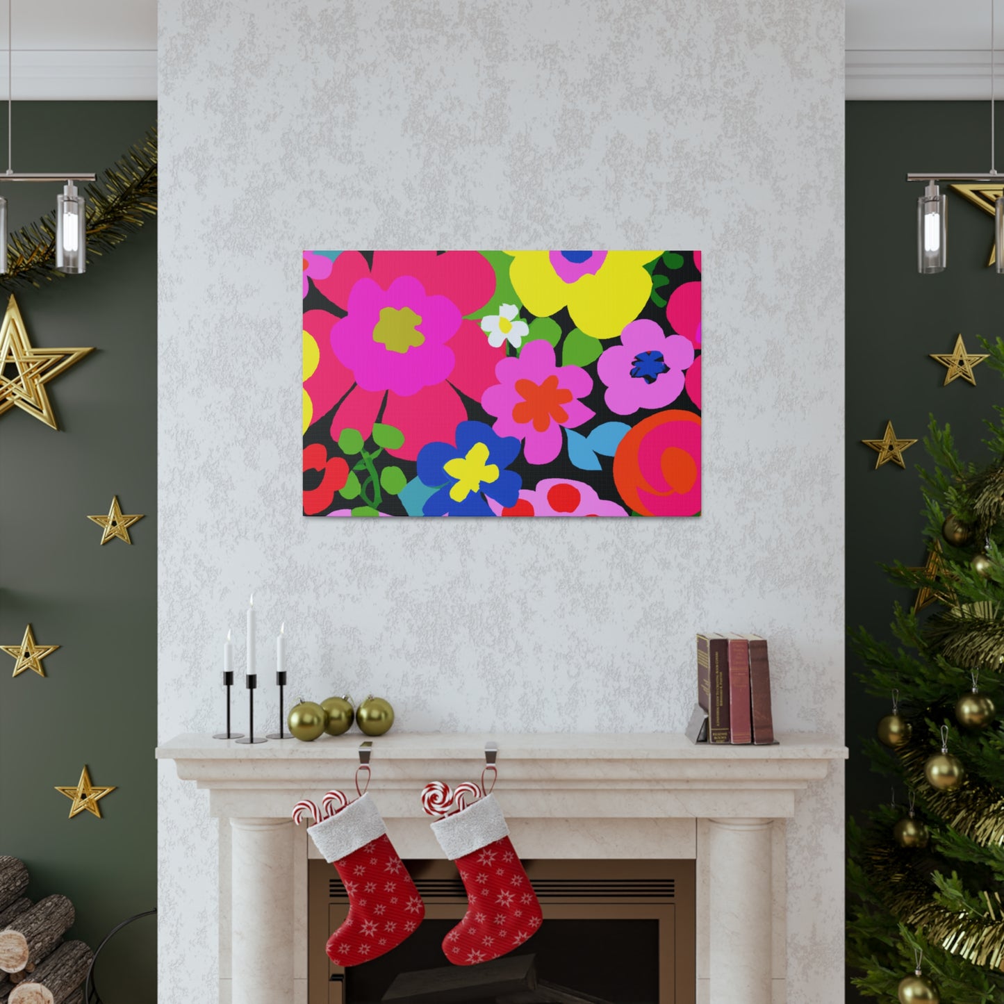 Floral Fusion: Floral Canvas
