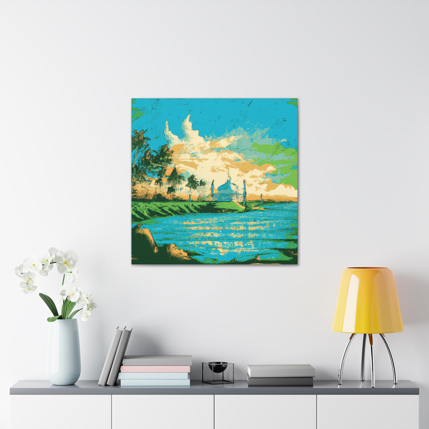 Bustling India - Destination India - Canvas