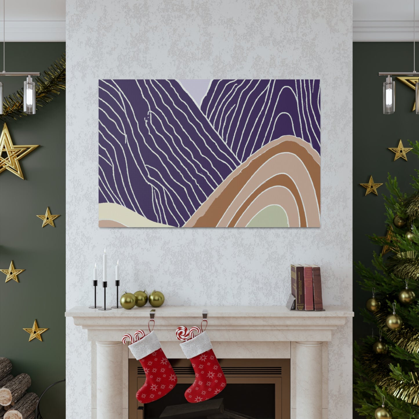 PurpleHills- Midcentury Canvas