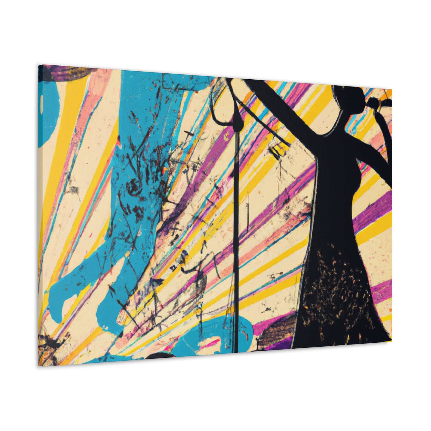 "Crankin' Tracks - Retro Music" - Canvas