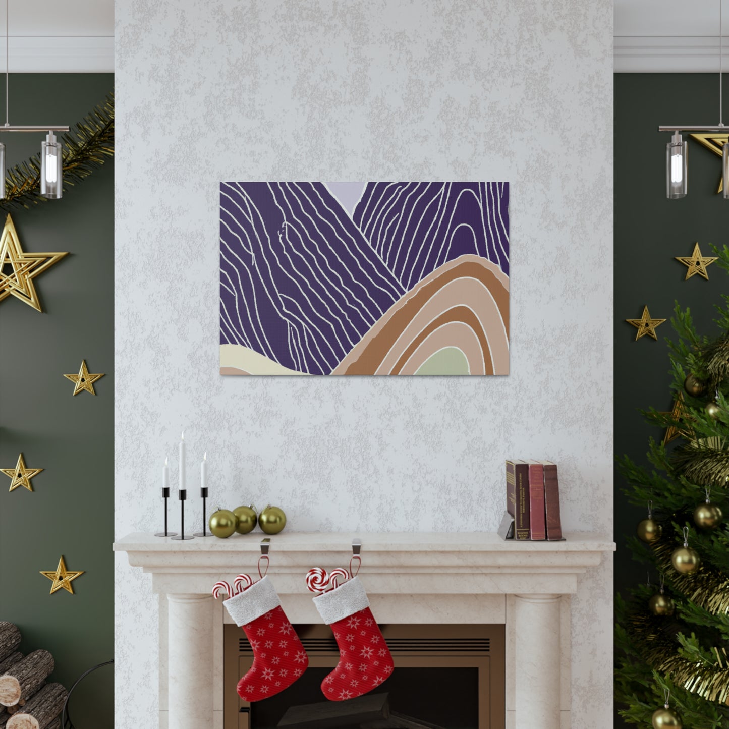PurpleHills- Midcentury Canvas