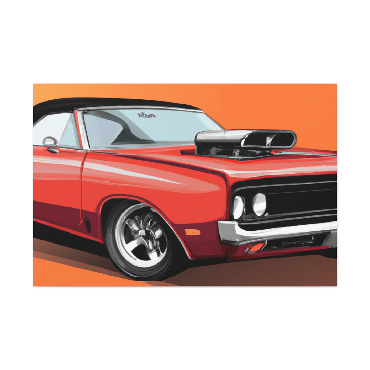 Crimson Rocket - Automobile. - Canvas