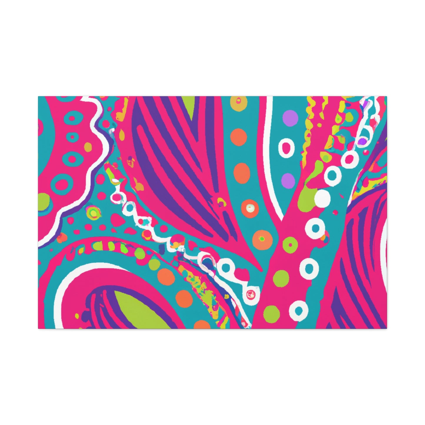 Flamenose! - Abstract Retro Design Canvas