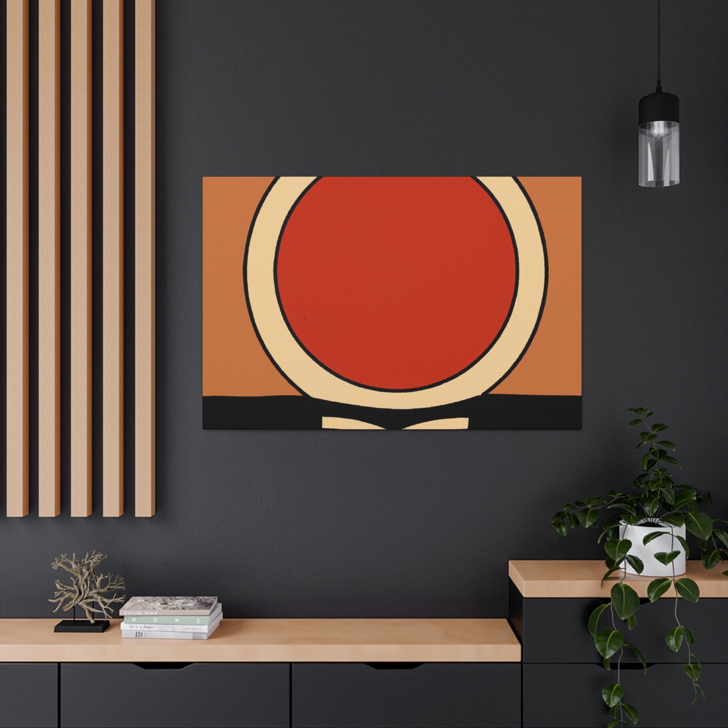 Foxtail Wolfhound - Midcentury Canvas
