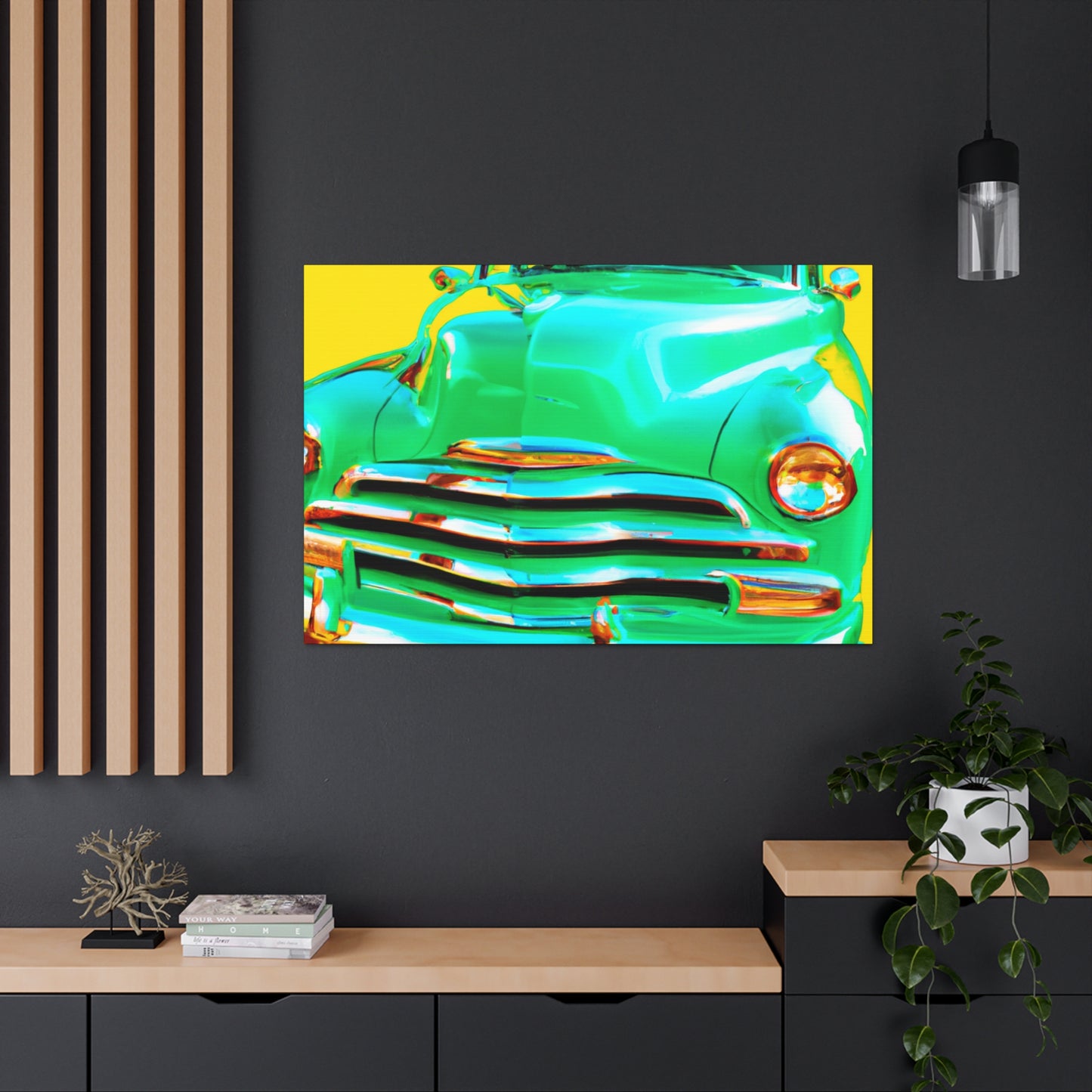 Green Cruiser - Automobile Canvas