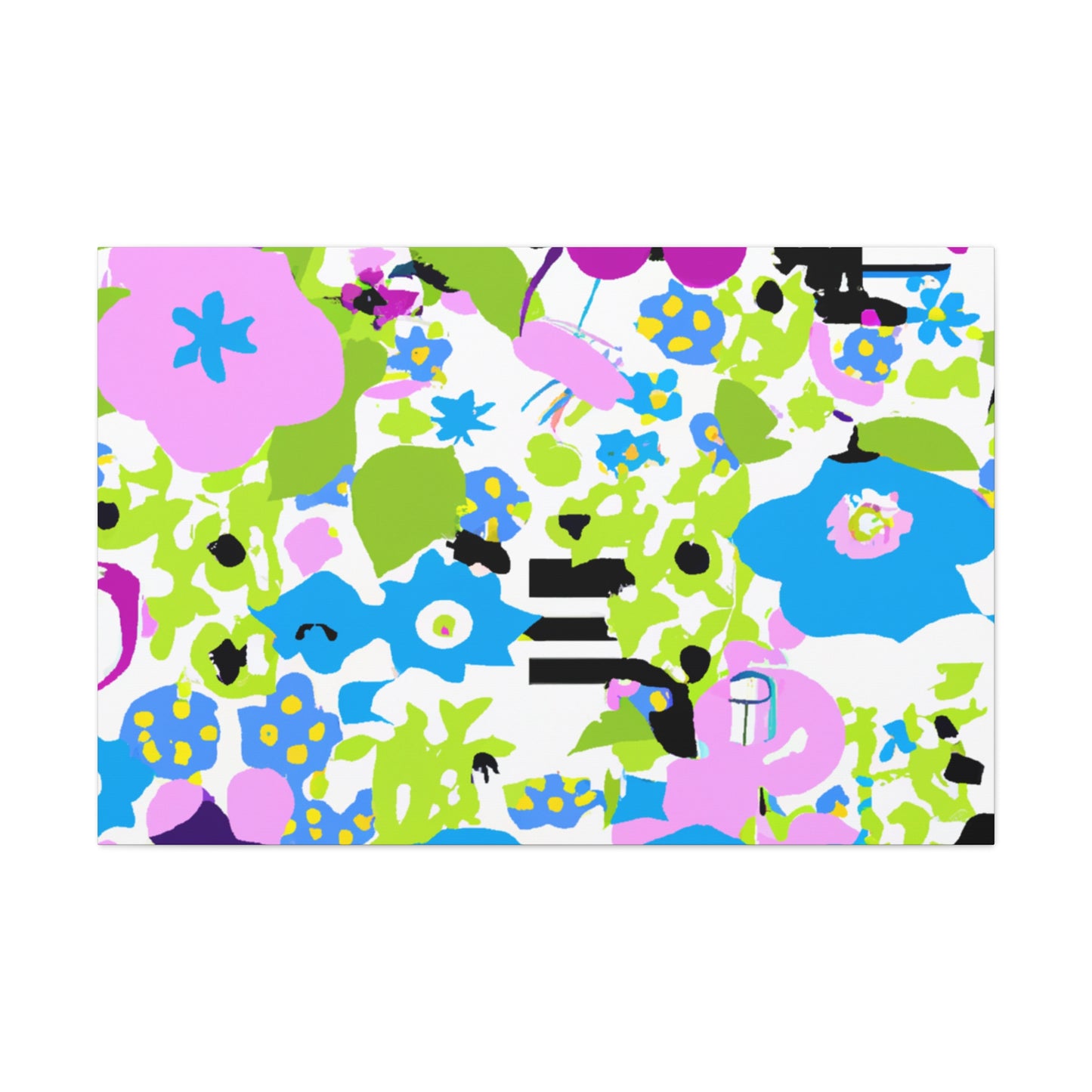 Bloom Bursting Brilliance - Floral Canvas