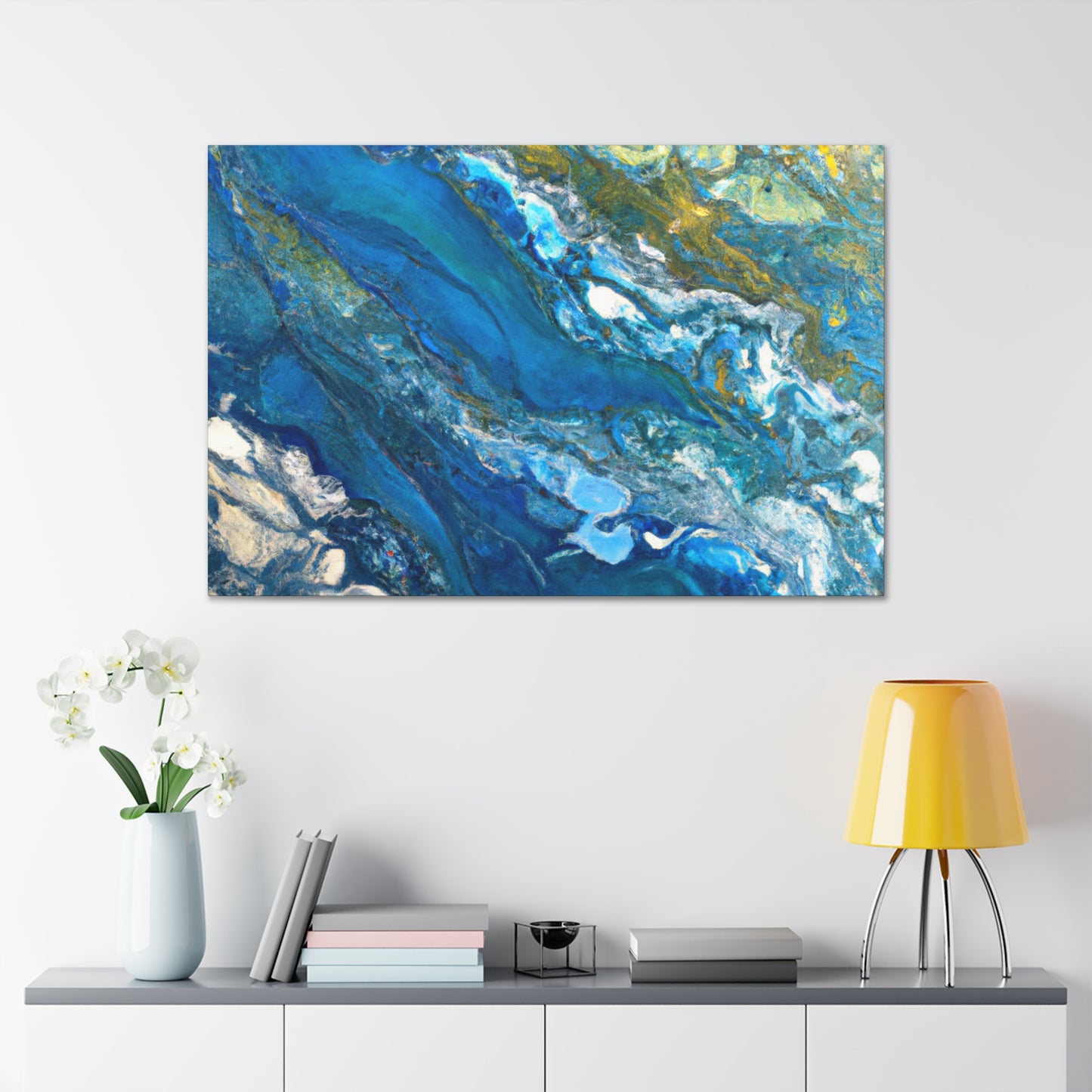 Blue Pearl - Abstract Canvas