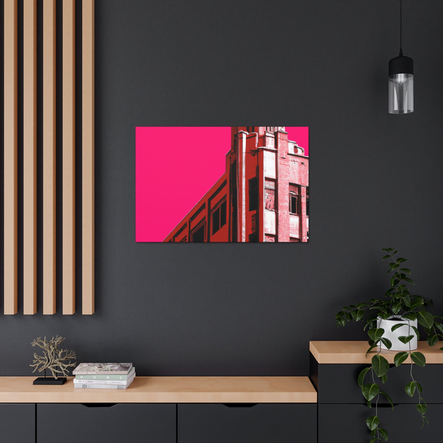 Straightup Splendor - The Visually Stunning Symmetry of Art Deco Architectural. - Canvas