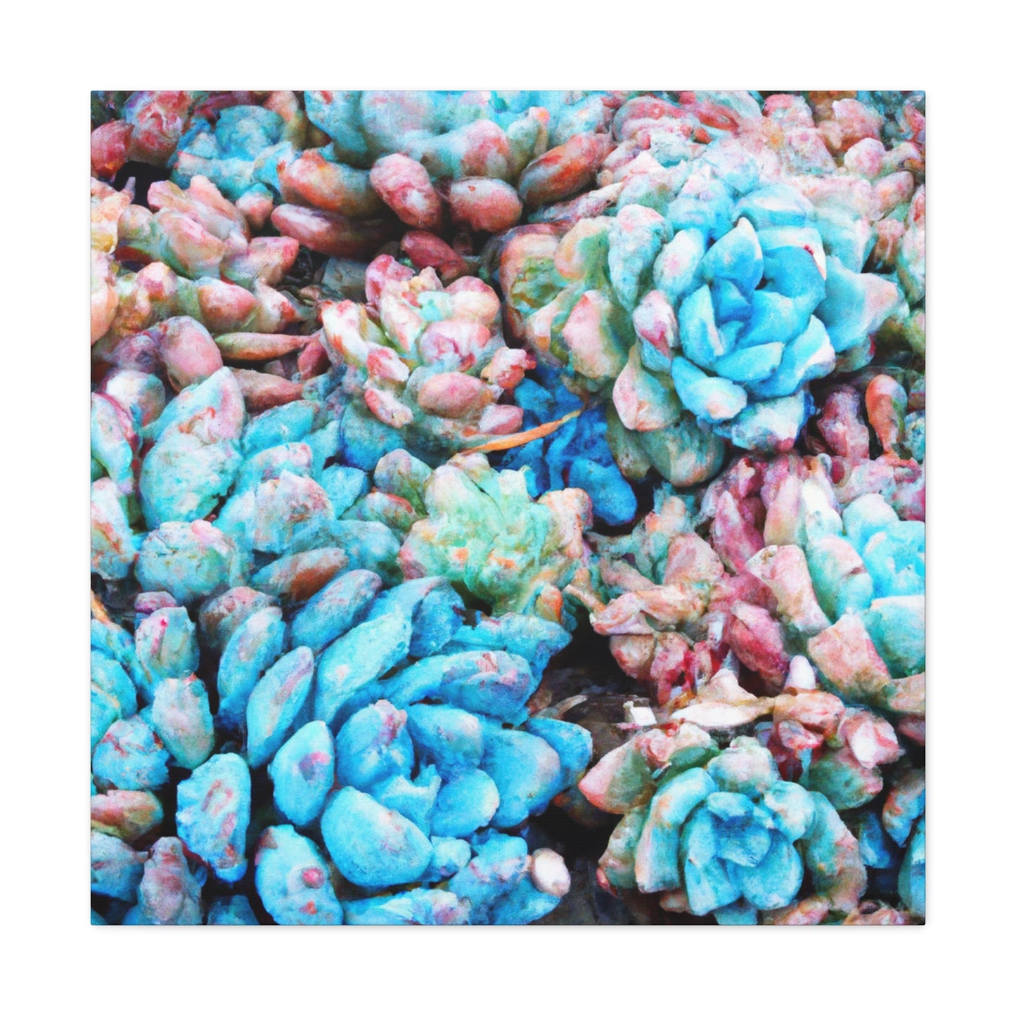 "Blooming Haven" - Canvas - Succulent