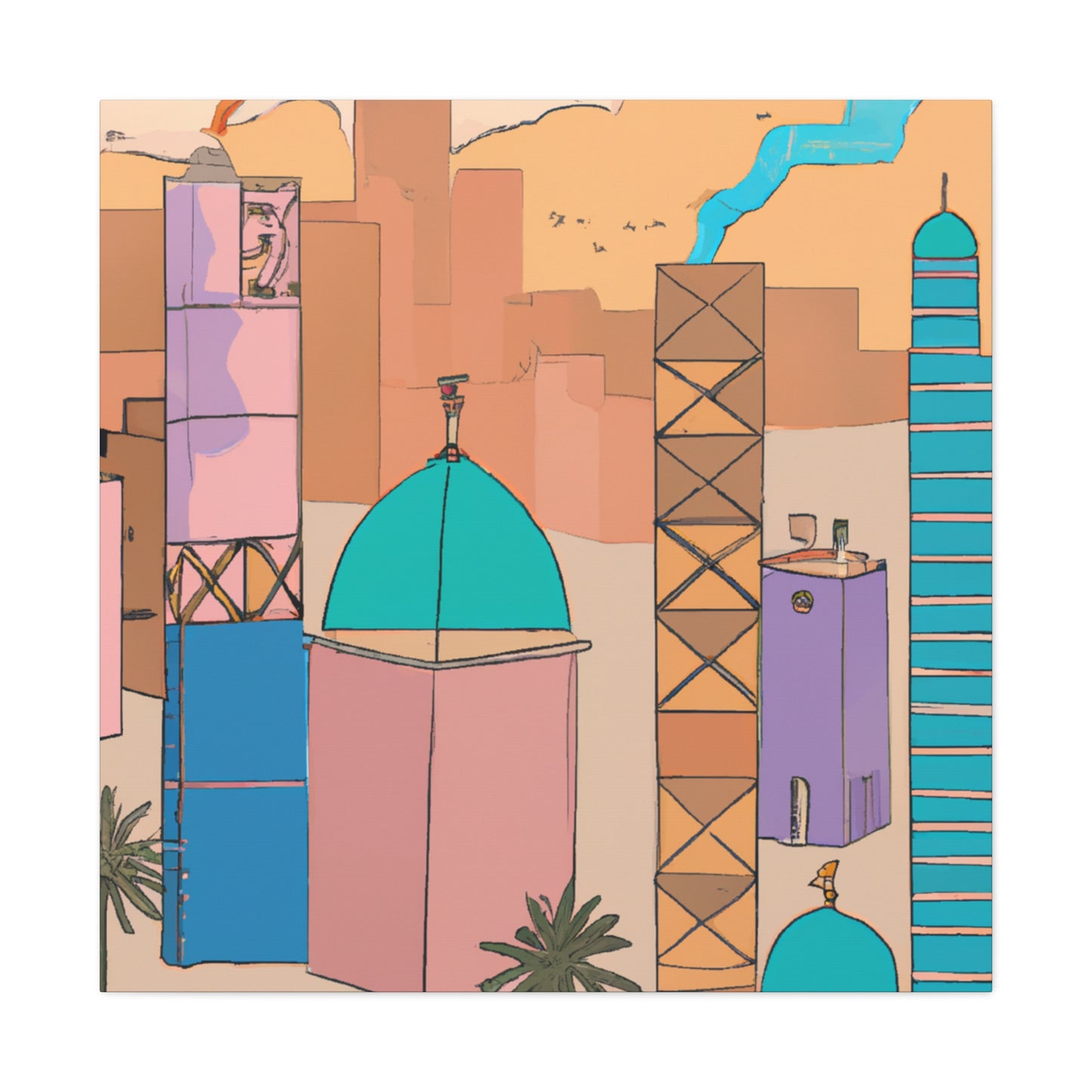 Hamsar - Middle East - Canvas