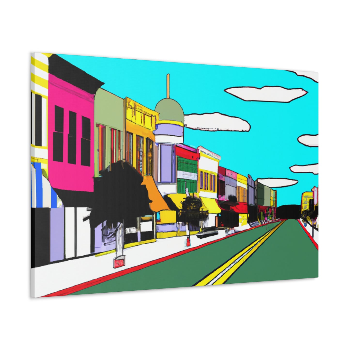 Dome Records Street - Architectural Canvas Pop Art