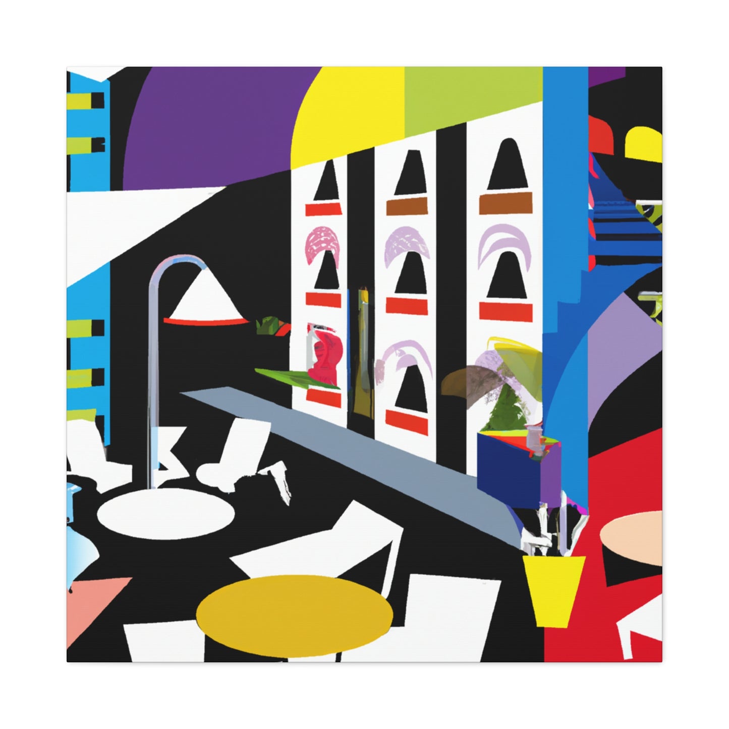 "Atom Splice - Midcentury" - Canvas
