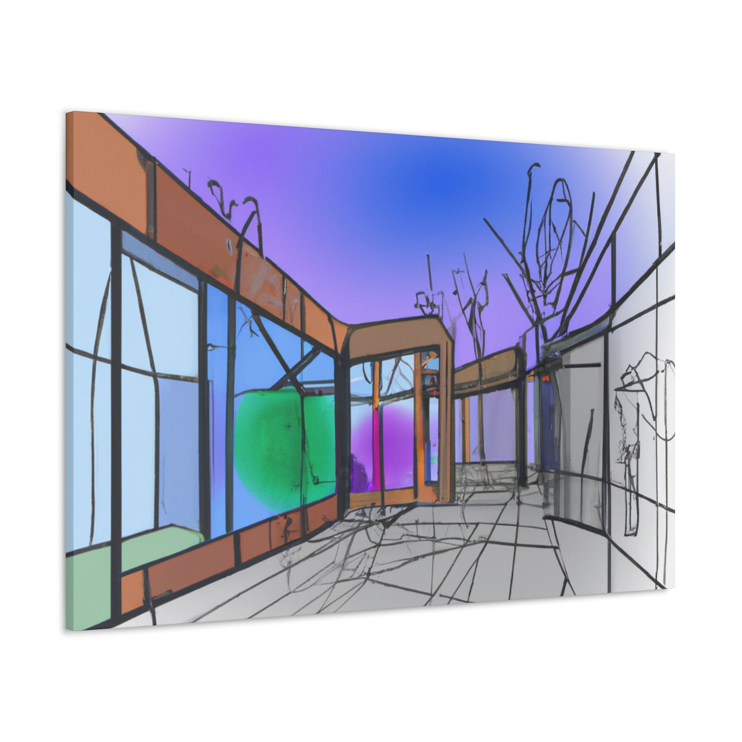 Even Of Winter - Canvas - Architectural