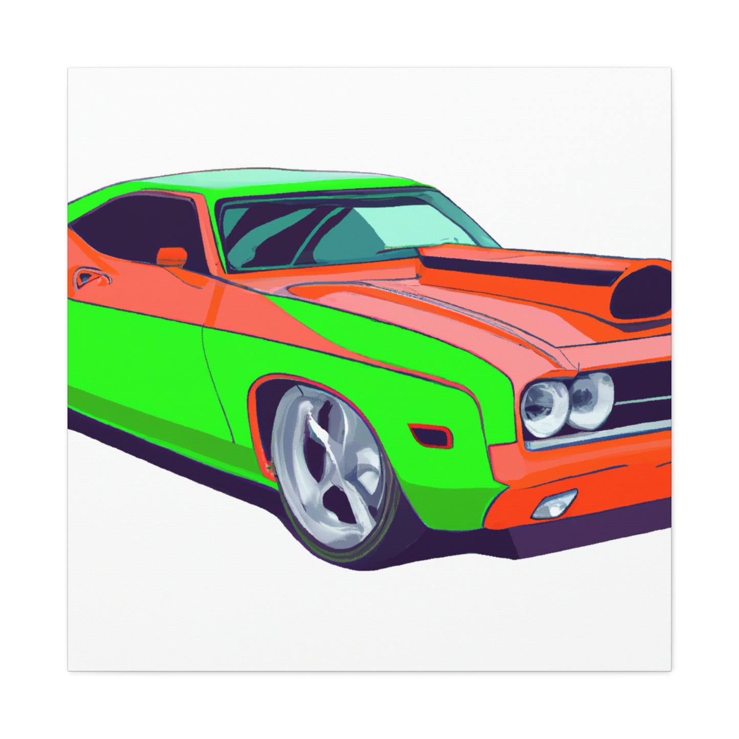 The Road Devil - Automobile - Canvas