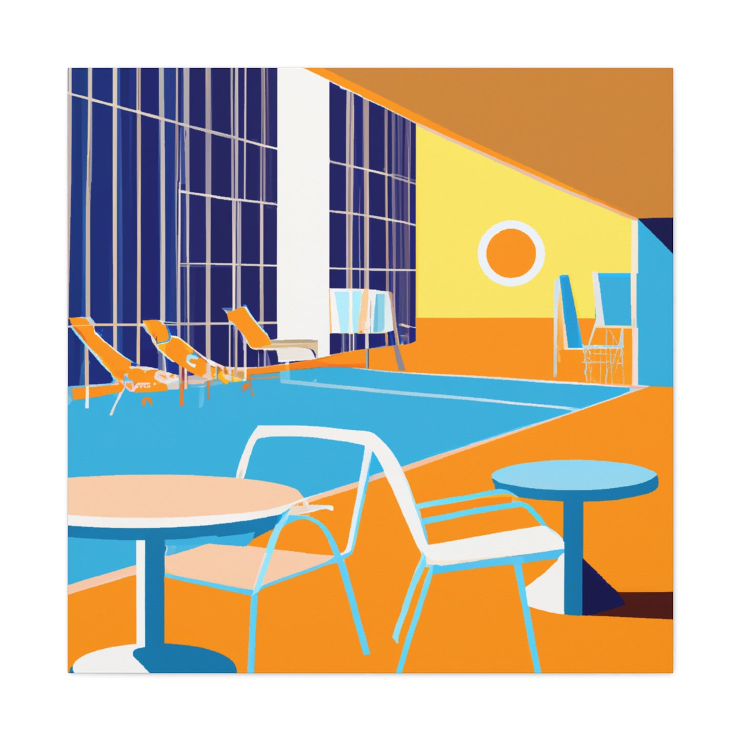 Water Wonder - Midcentury - Canvas
