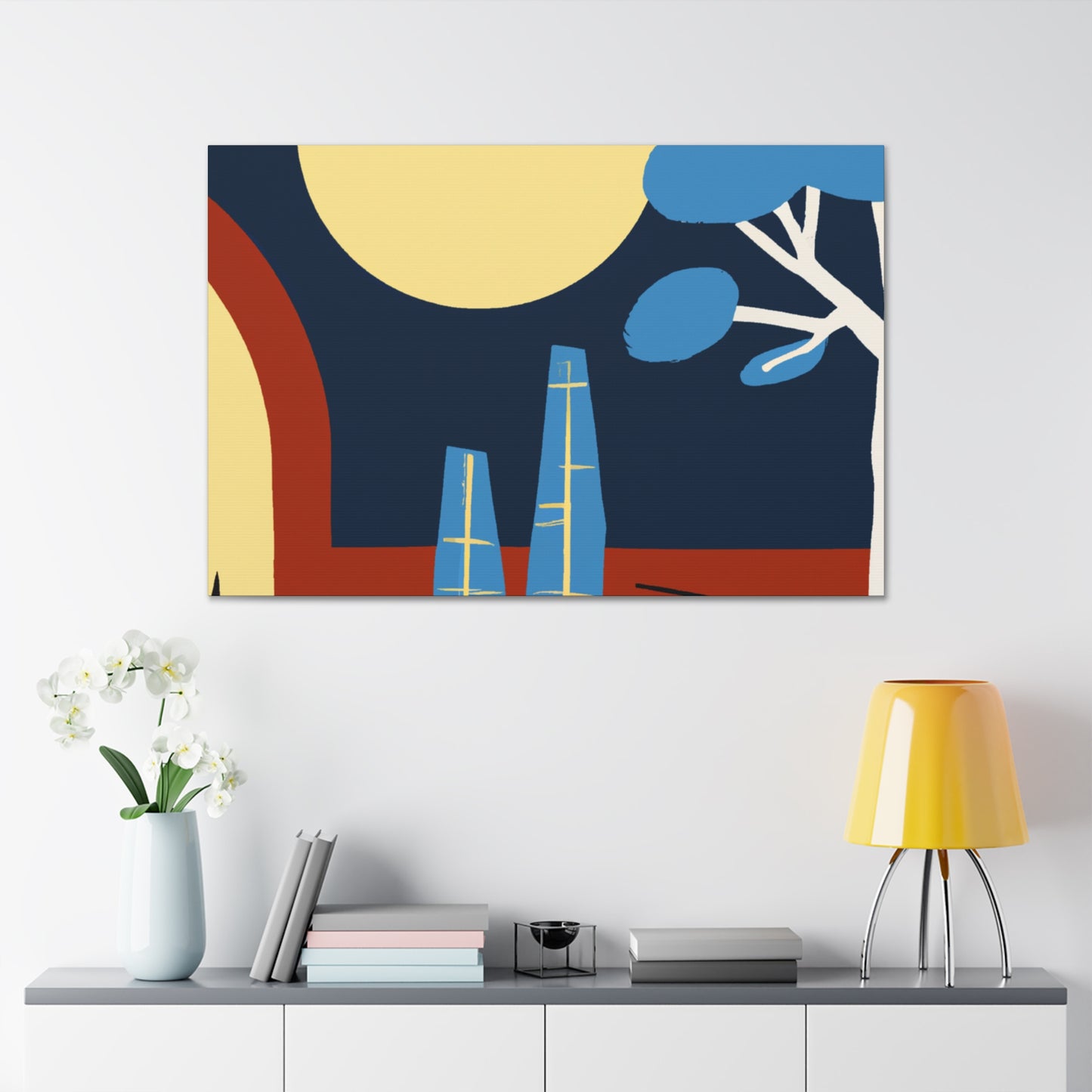 "Jubilee Sunrise - Midcentury" - Canvas