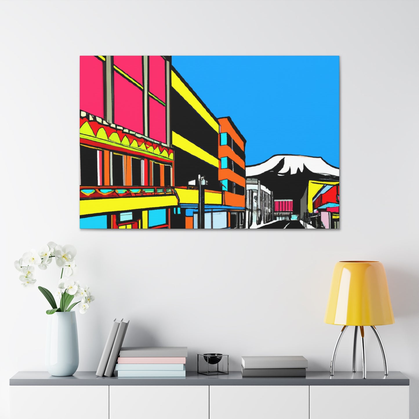 Rock 'n' Roll Avenue - Architectural Canvas Pop Art