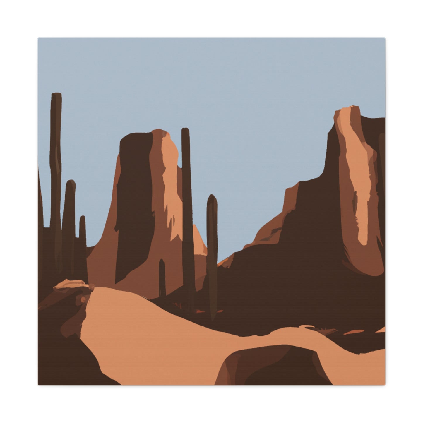 Prickly Oasis - Landscape - Canvas