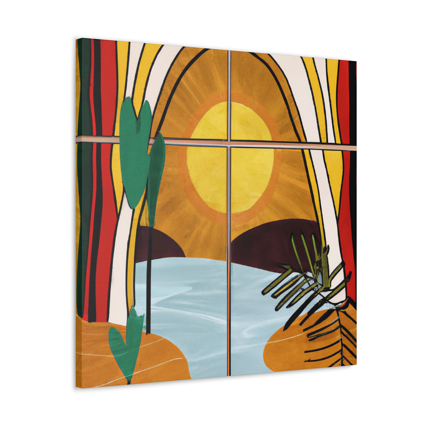 Radiant Reverie - Midcentury - Canvas