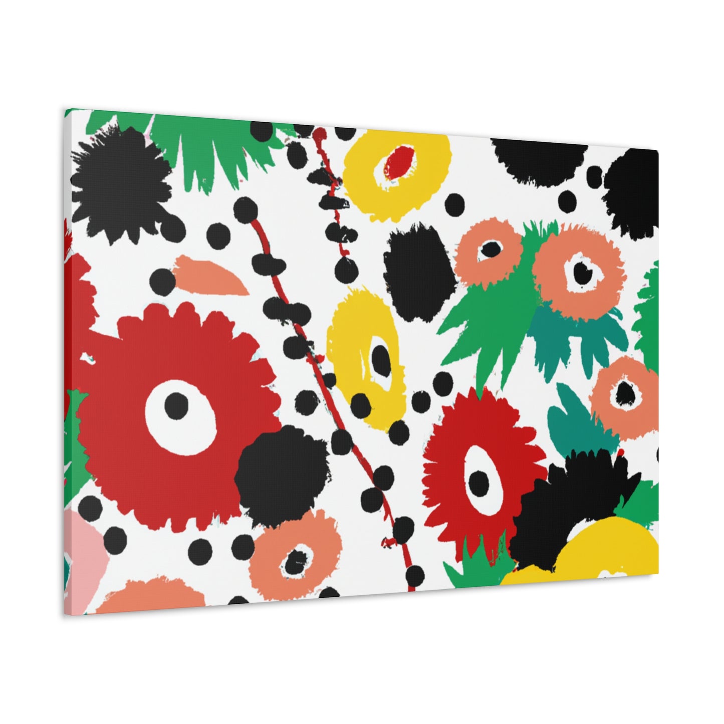 Petal Pattern Poetry - Floral Canvas