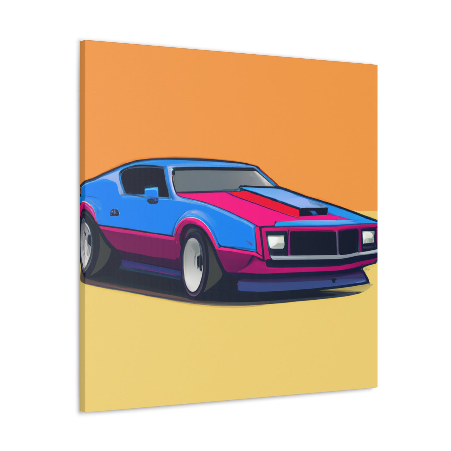 White Lightning - Automobile - Canvas