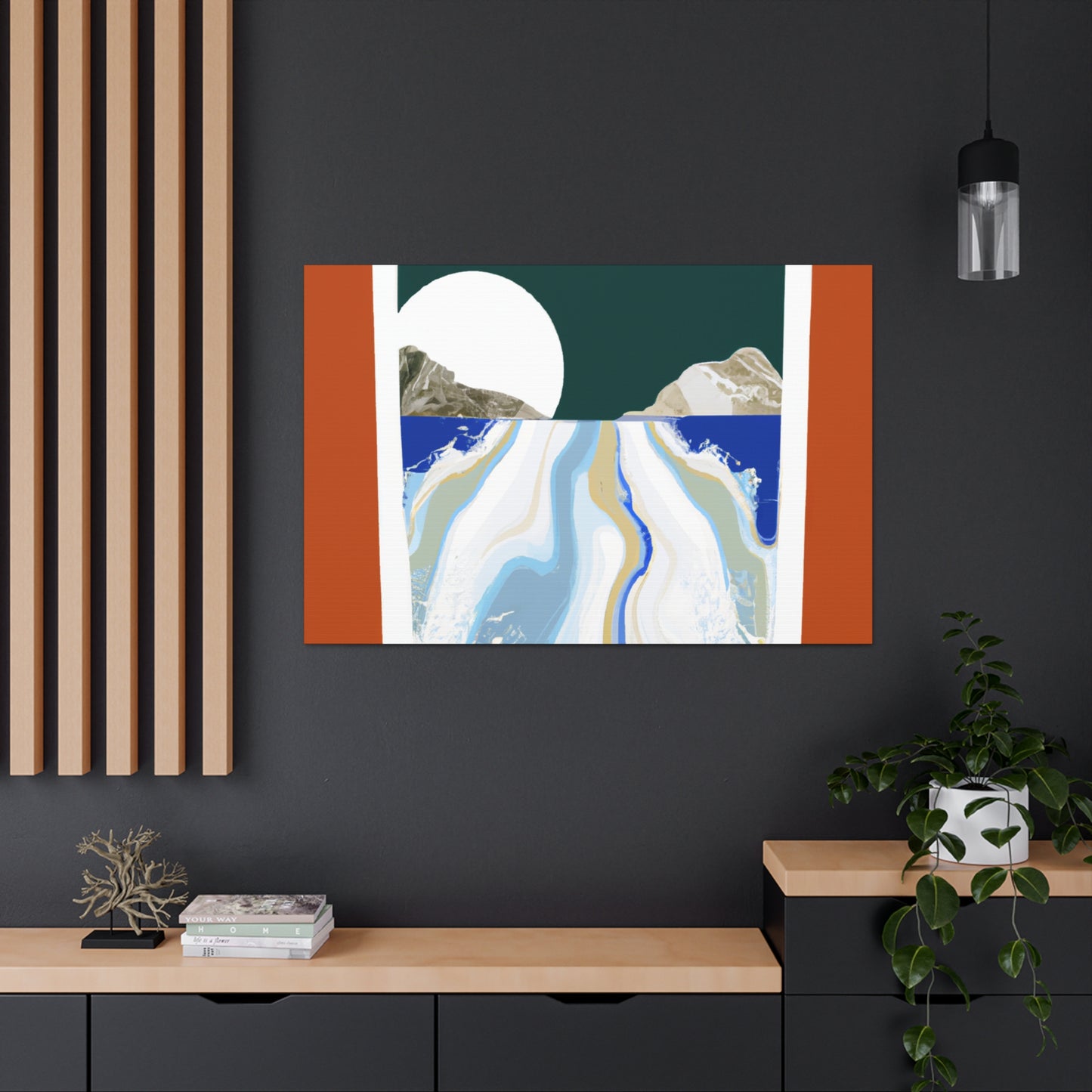 Icy Slope - Midcentury Canvas