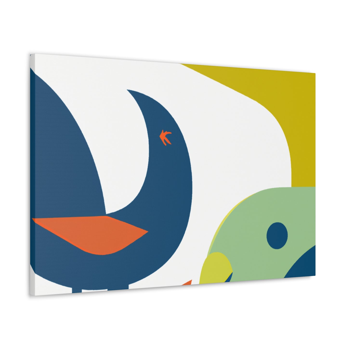 "Chaotic Harmony - Midcentury" - Canvas