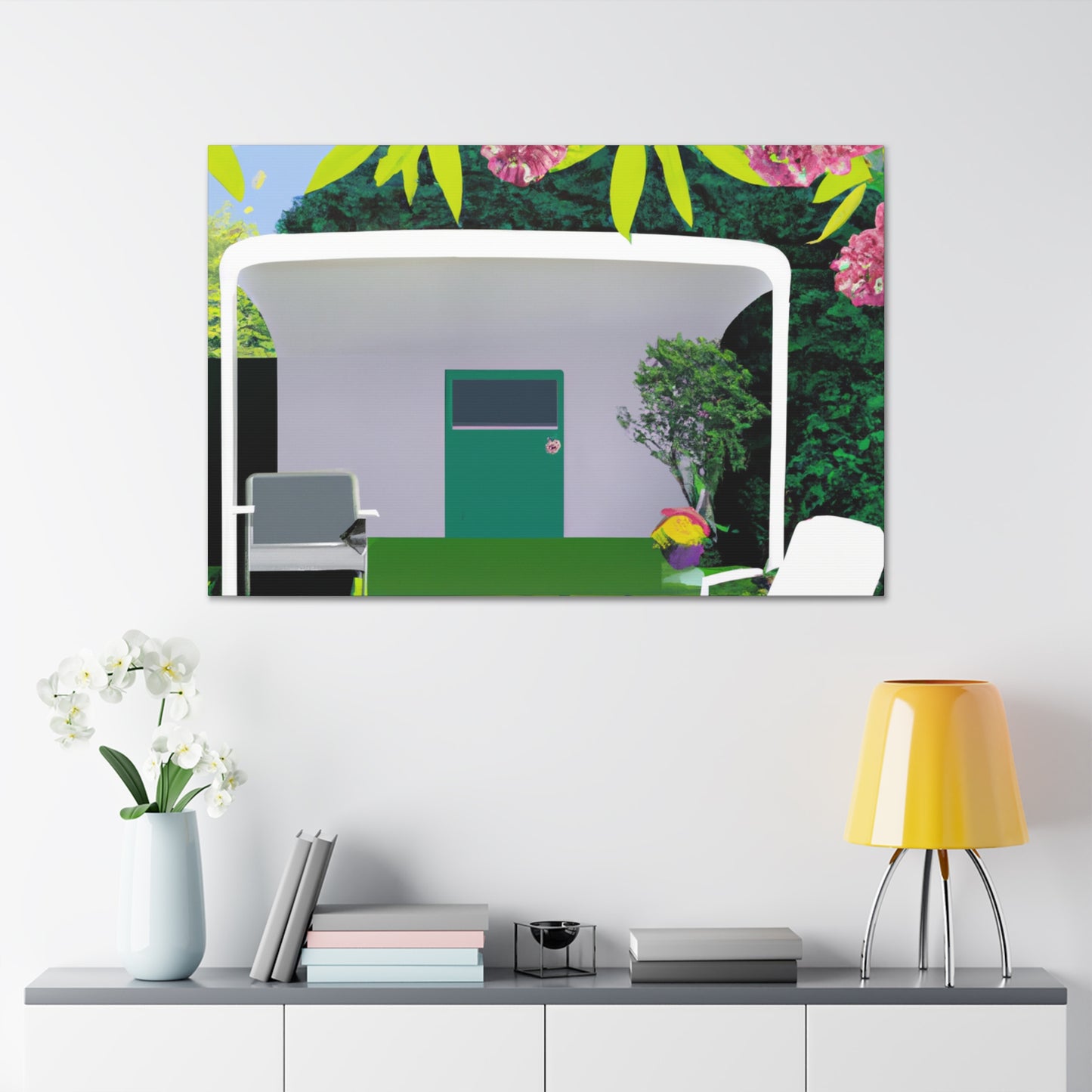 Vivid Vista - Midcentury - Canvas