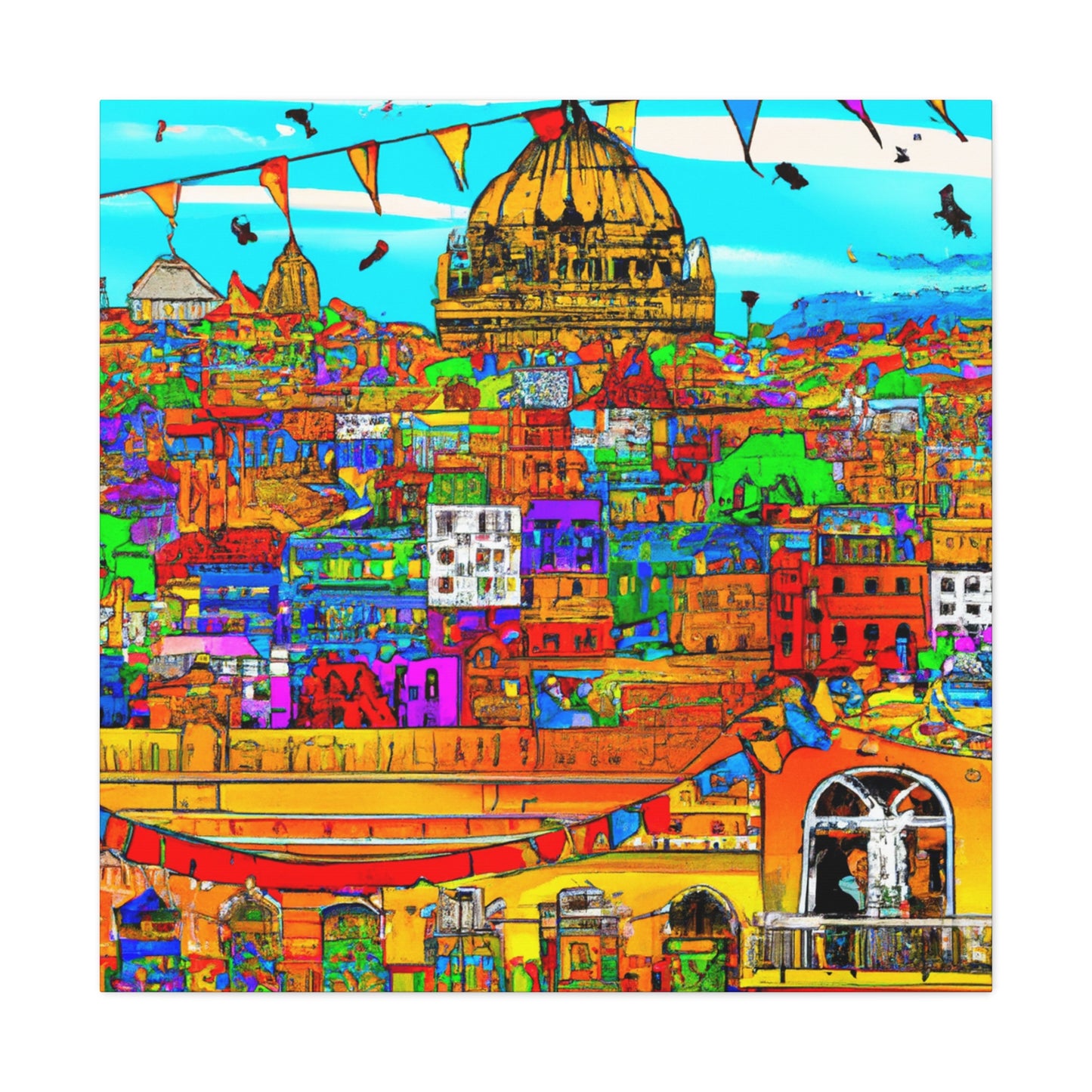 Khajuraho- Destination India - Canvas