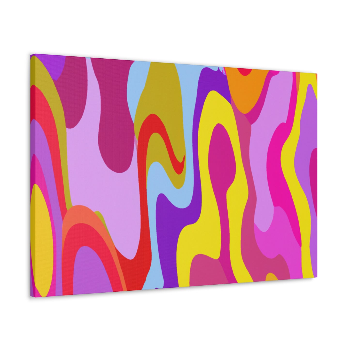 Aqua-Amber - Abstract - Canvas