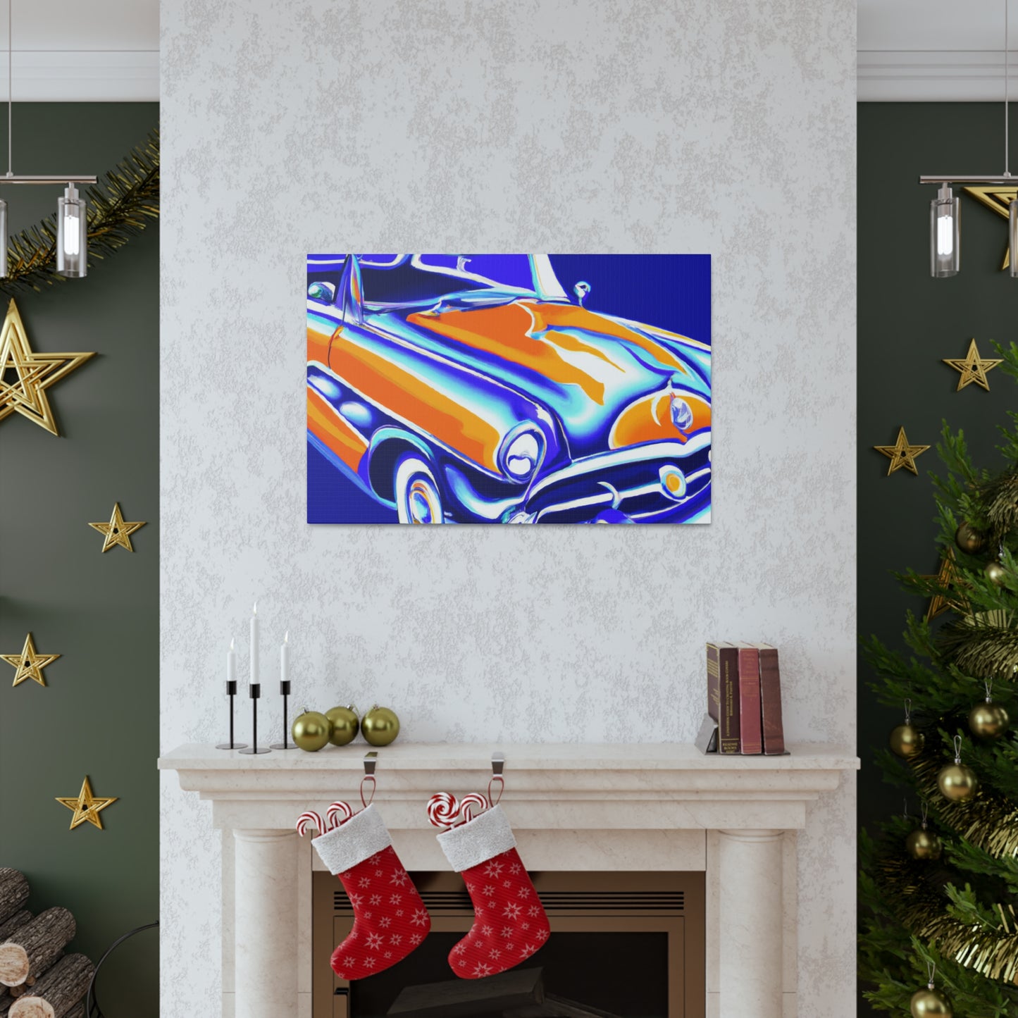 Vintage Thunder Road - Automobile Canvas