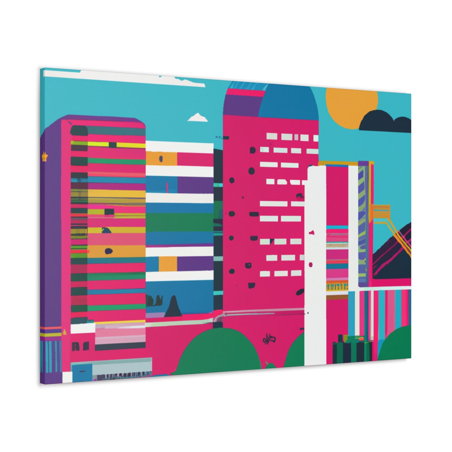 Arriba South America - Canvas