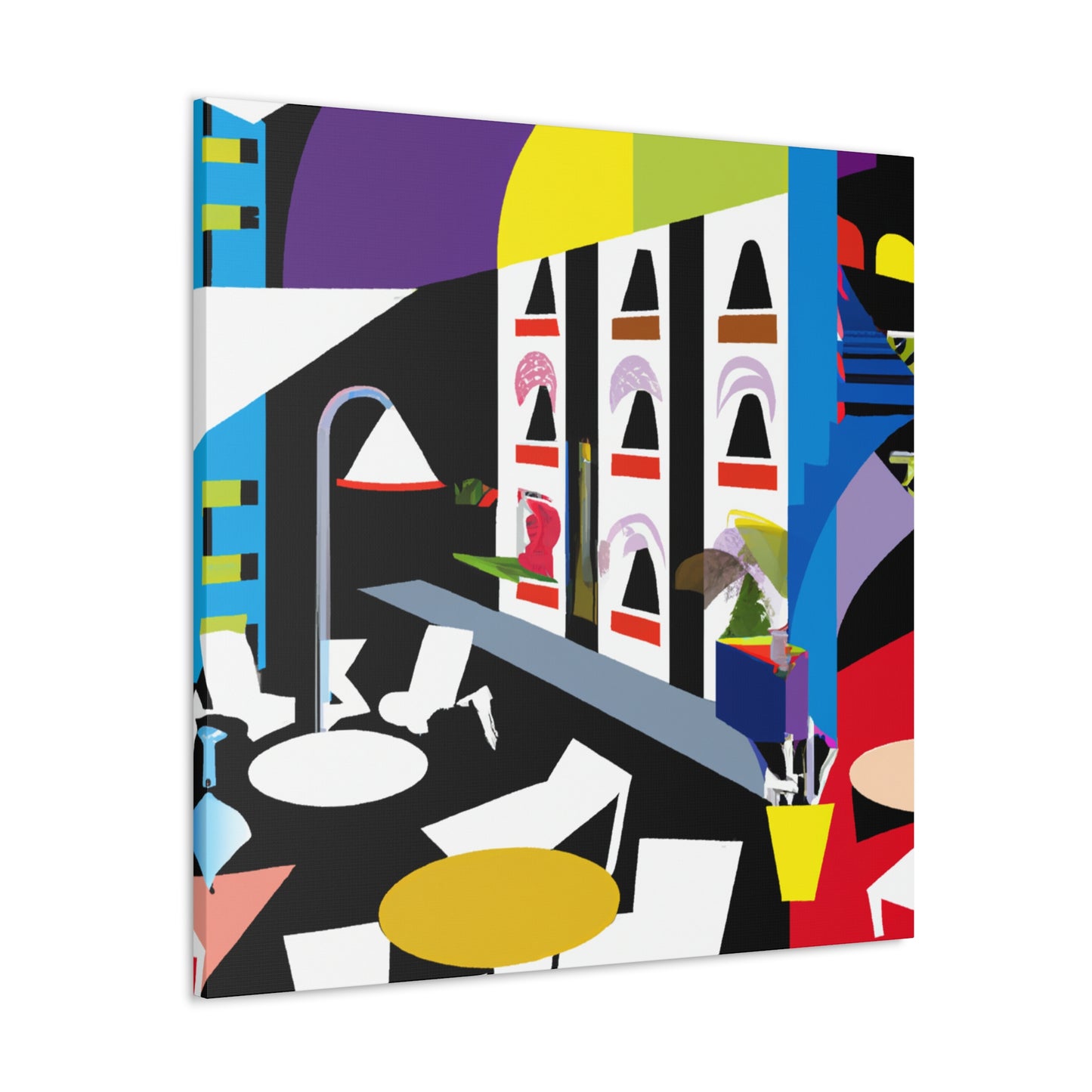 "Atom Splice - Midcentury" - Canvas