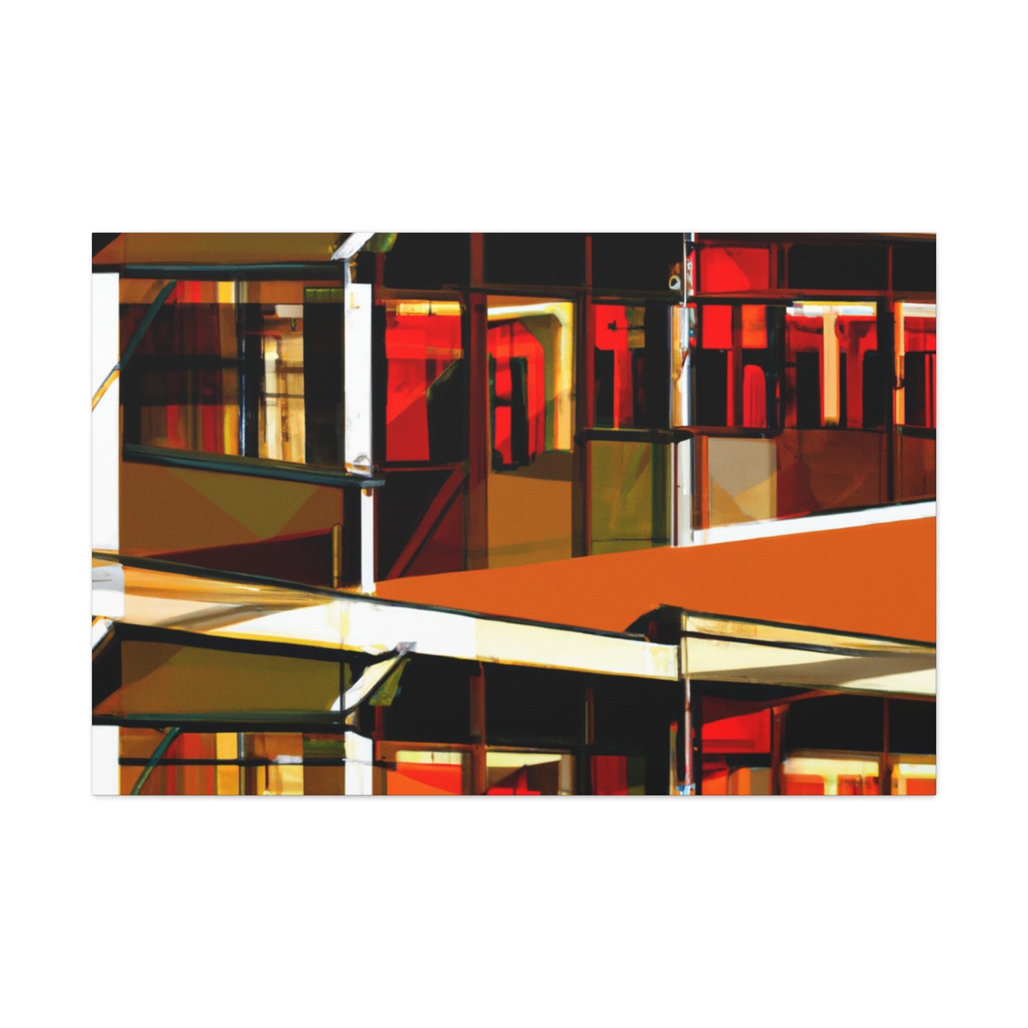 Burnt Windows - Canvas - Architectural