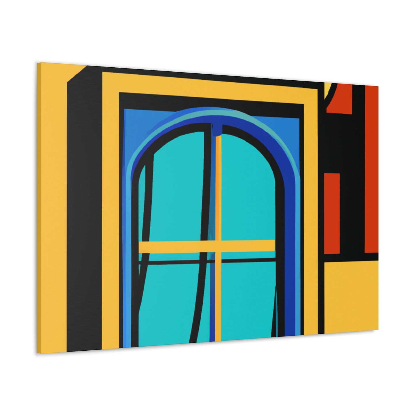 Autumn Reflection- Midcentury - Canvas