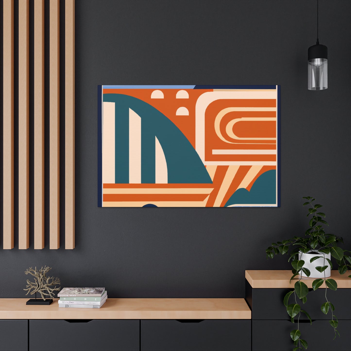Fantastic Reindeer - Midcentury Canvas