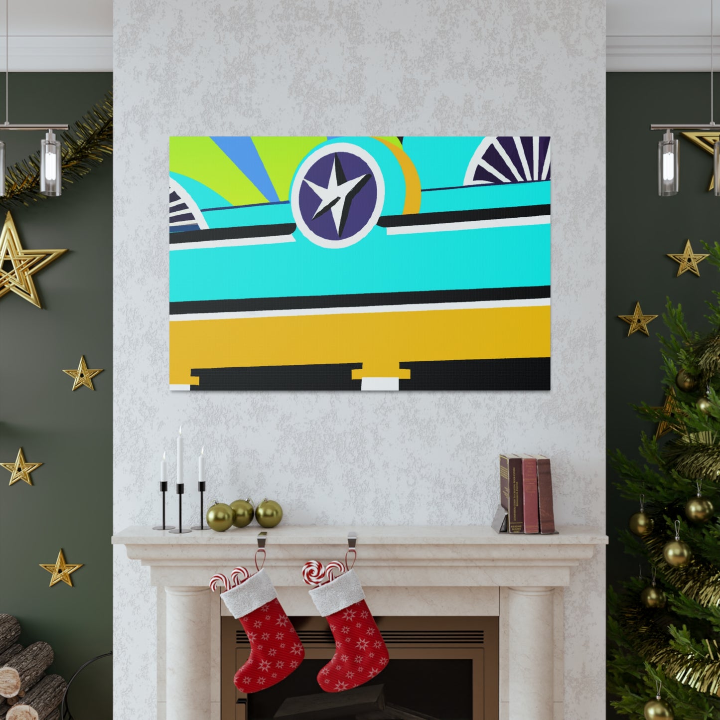 "The 'Rocket Ride' Drive-In Movie Experience" - Canvas - Pop Art