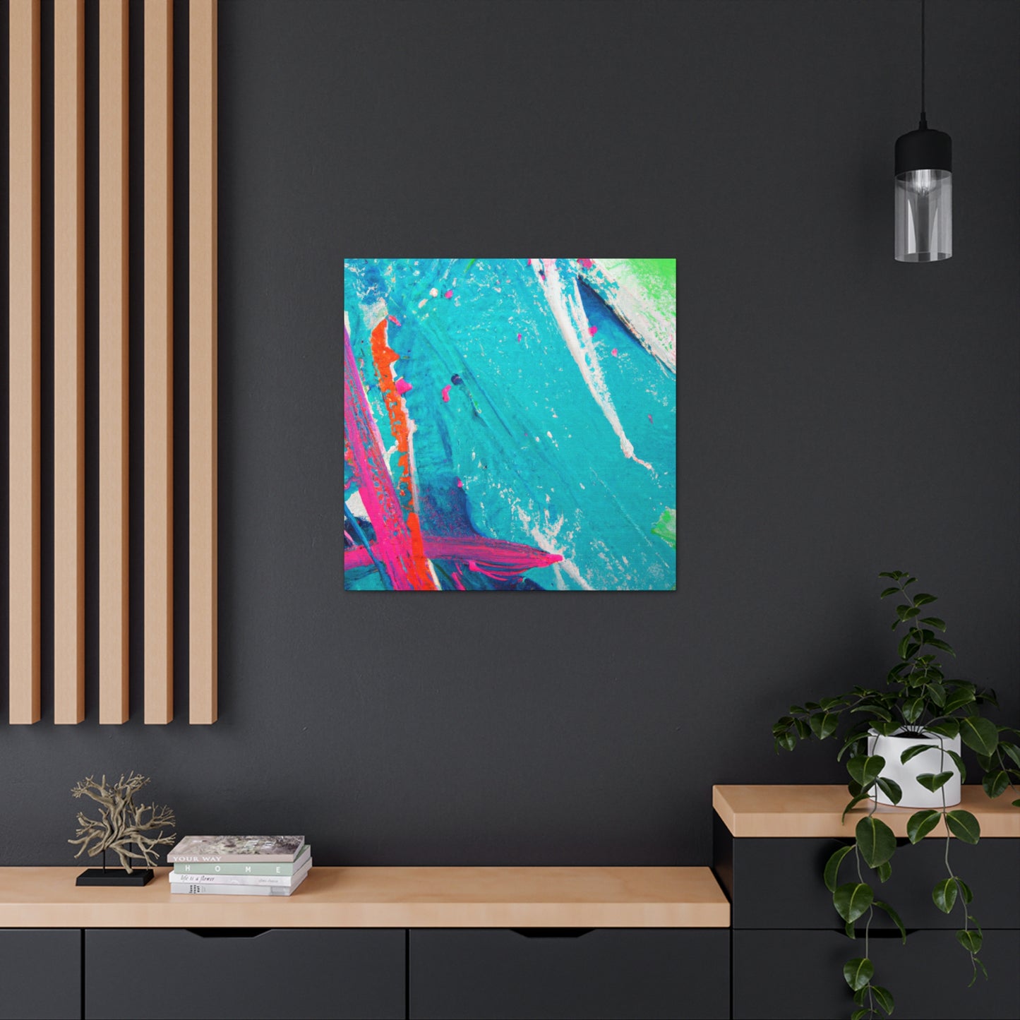 Aqua Lung- Abstract Canvas