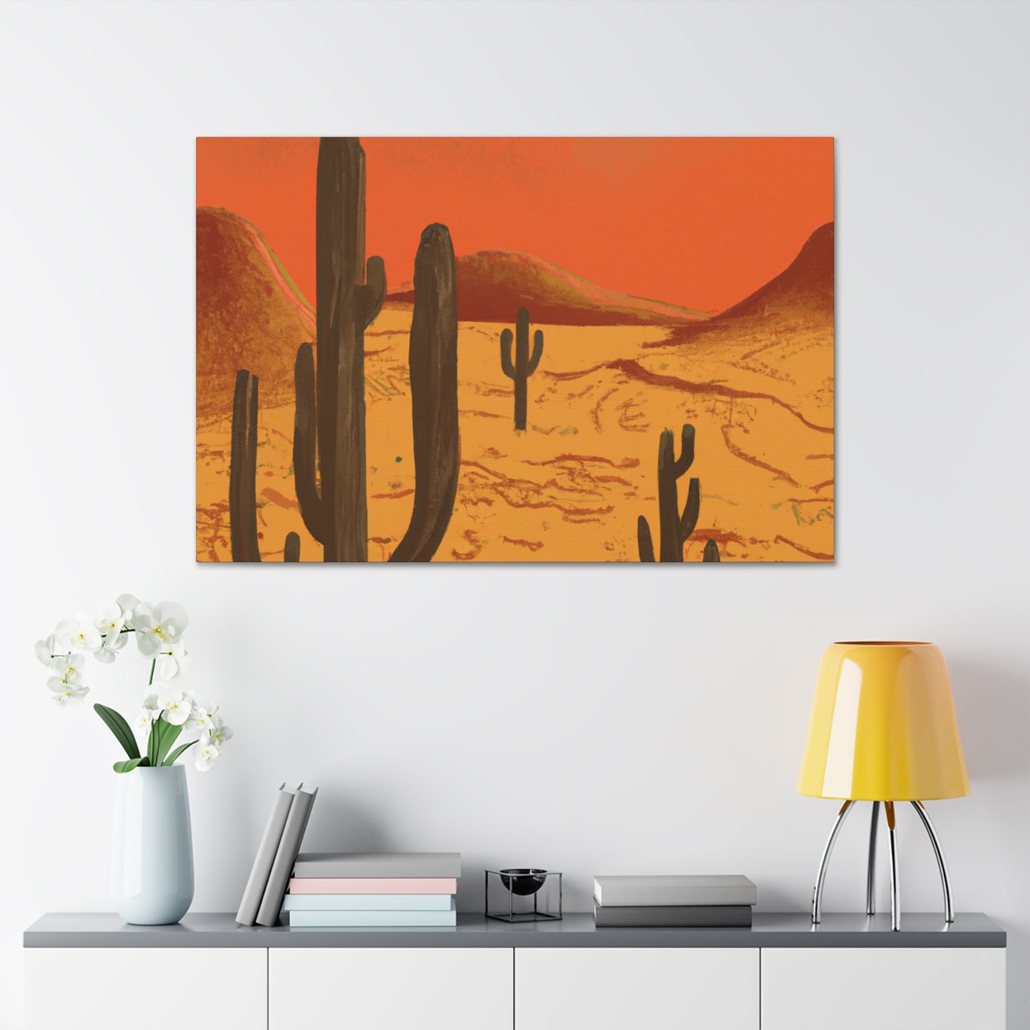 Mustique - Vintage Contemporary - Desert - Canvas