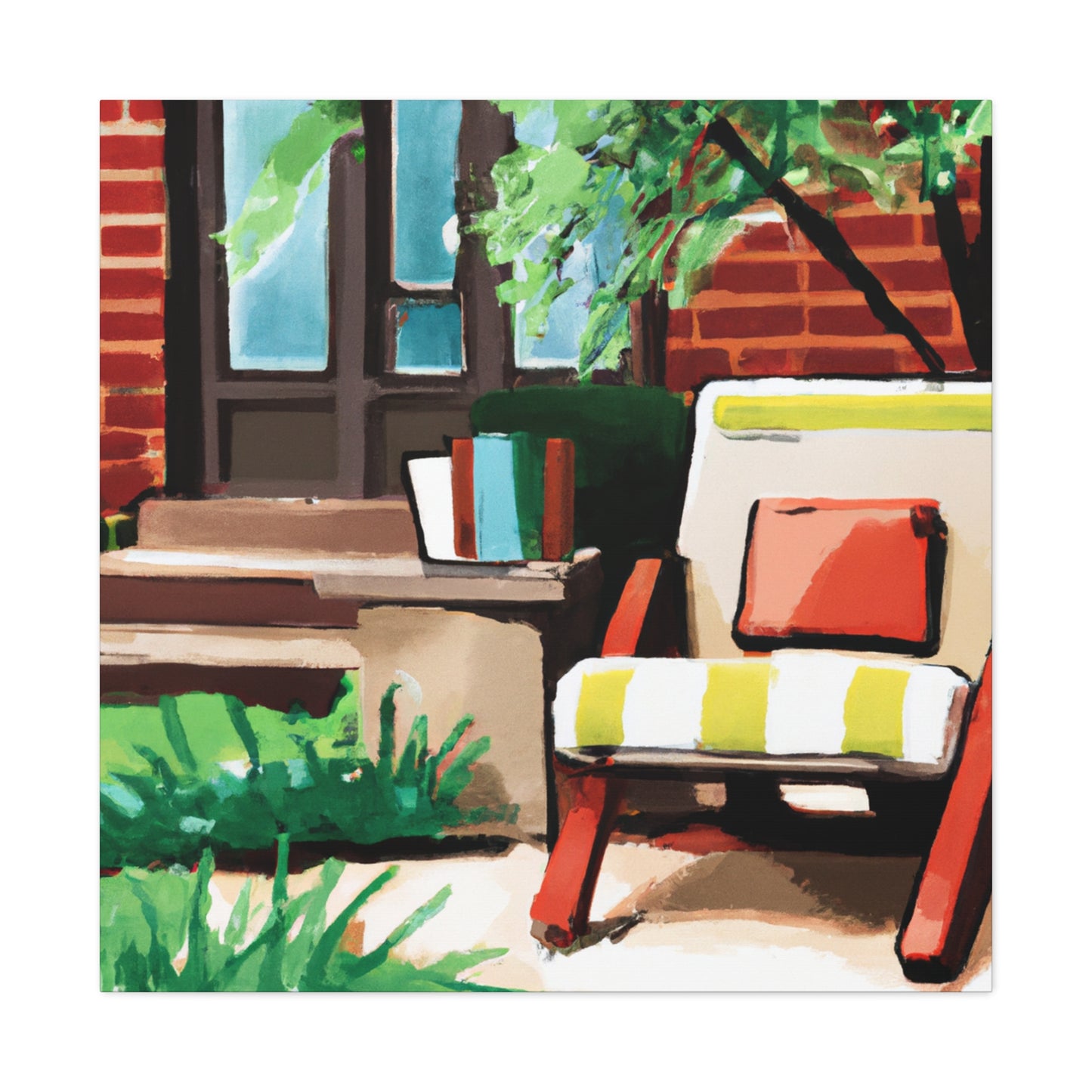 "Cheery Bliss- Midcentury" - Canvas
