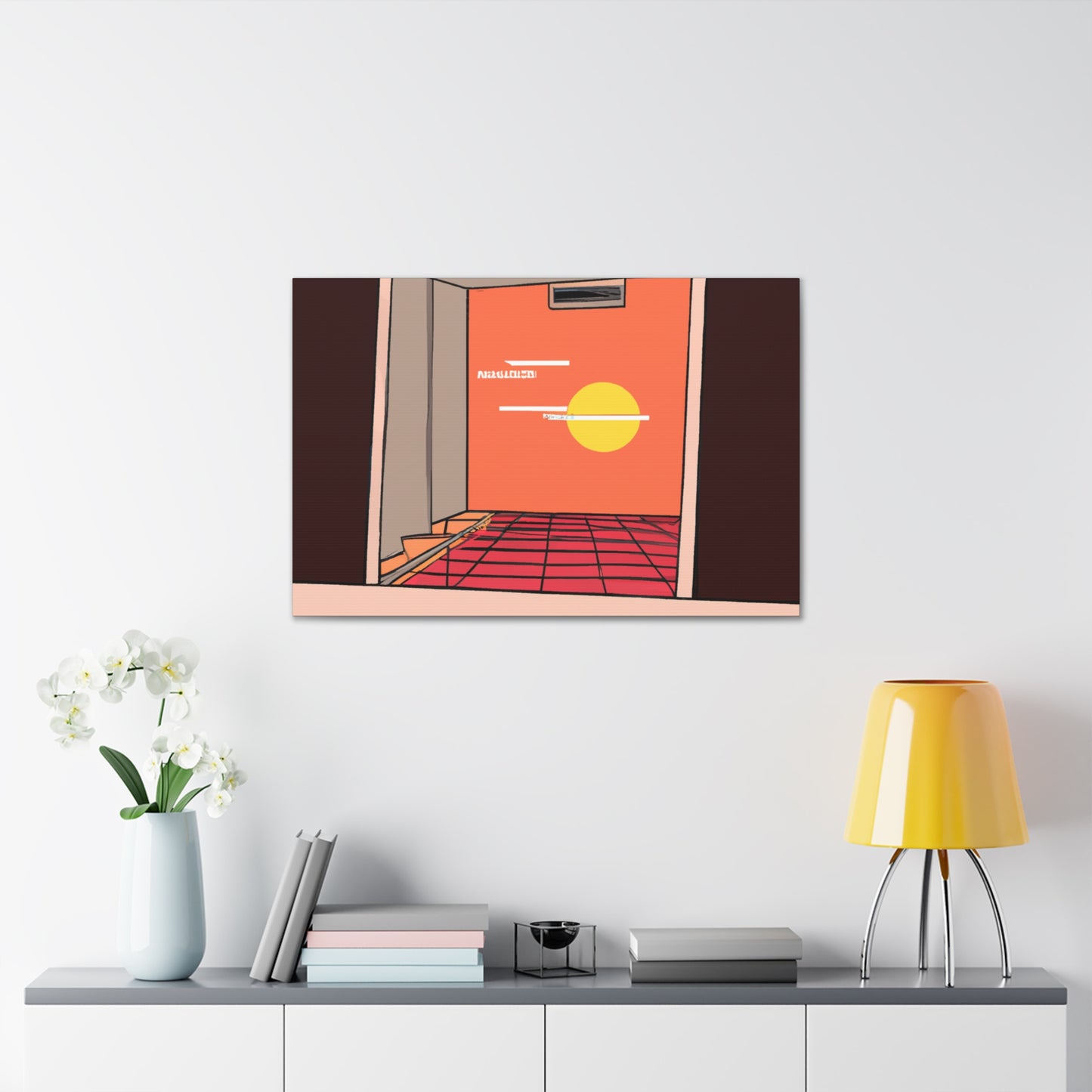Retro Garden Glow - Midcentury - Canvas