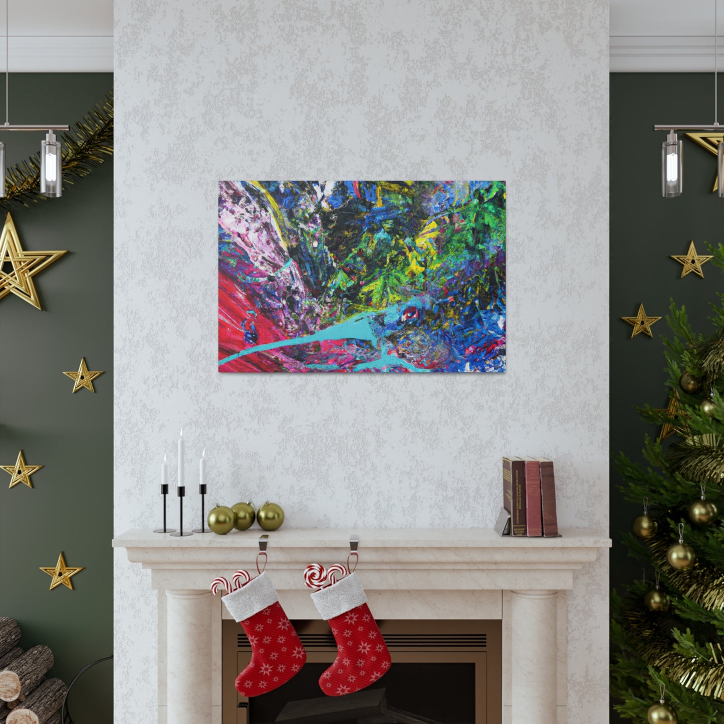 'Happy Family Reunion' - Abstract Canvas
