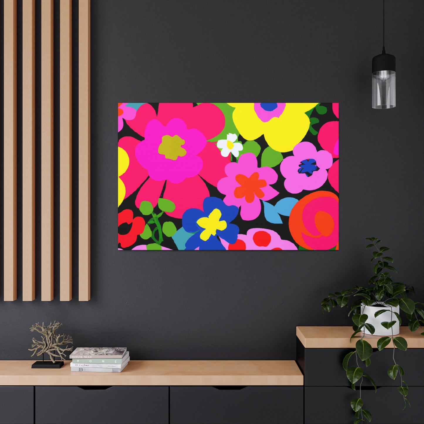 Floral Fusion: Floral Canvas