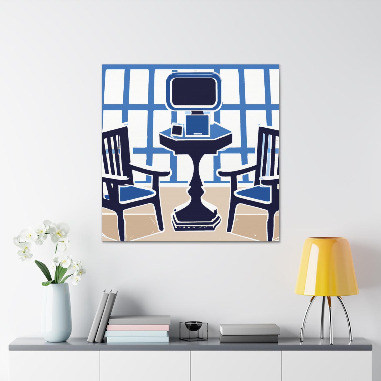 Waiting Room Lounge - Midcentury - Canvas