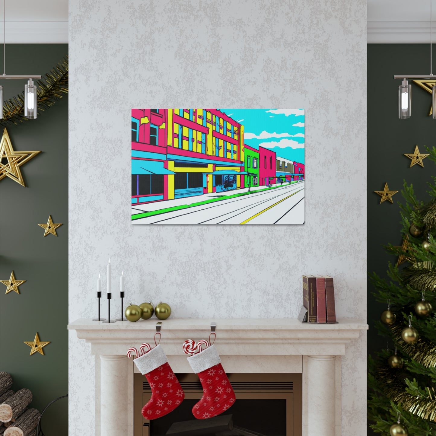 Main Avenue - Architectural Canvas Pop Art