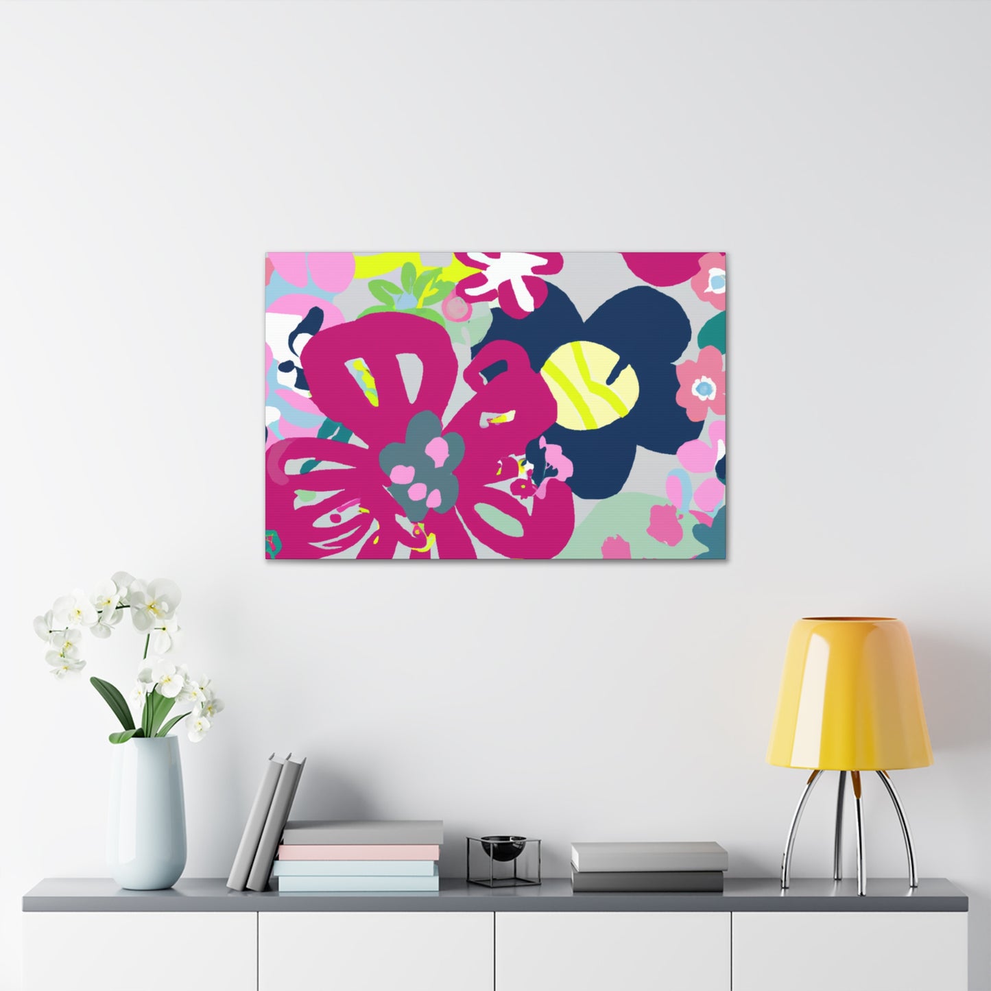 "Petals of Passage" - Floral Canvas