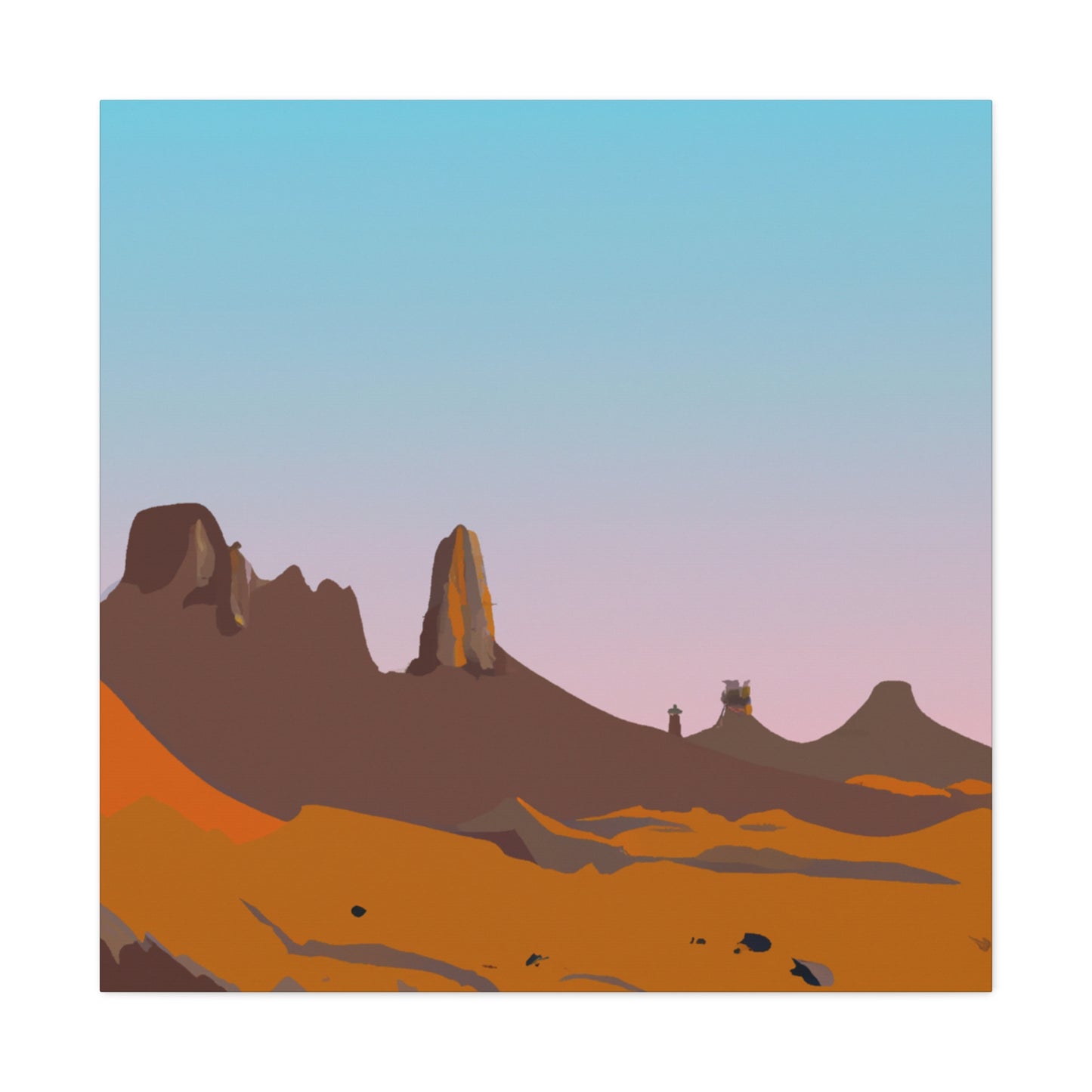 Sahara Oasis - Landscape - Canvas